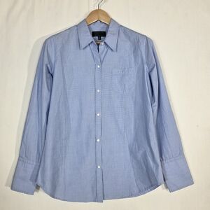 Nili Lotan Light Blue Casual Button Down Shirt